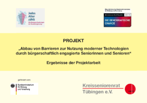 Broschüre - Ergebnisse der Projektarbeit